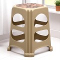 Desia Megapap polypropylene stool in beige color 37x37x45cm.