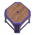 Desia Megapap polypropylene stool in purple color 35x35x32cm.