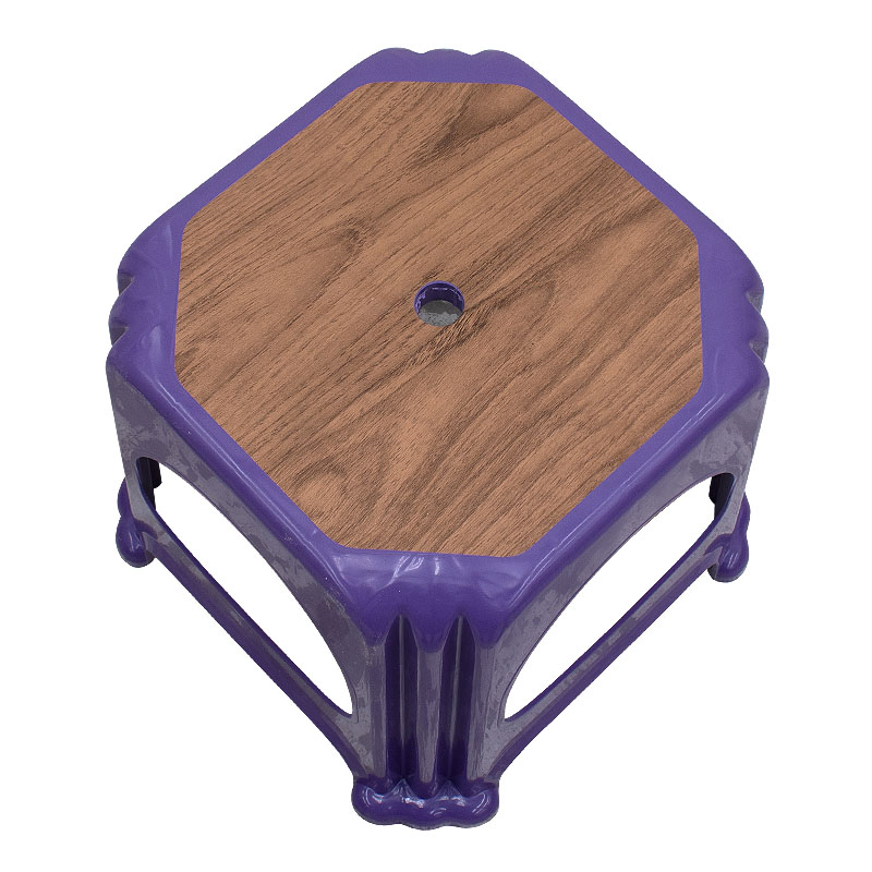 Desia Megapap polypropylene stool in purple color 35x35x32cm.