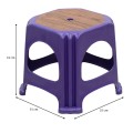 Desia Megapap polypropylene stool in purple color 35x35x32cm.