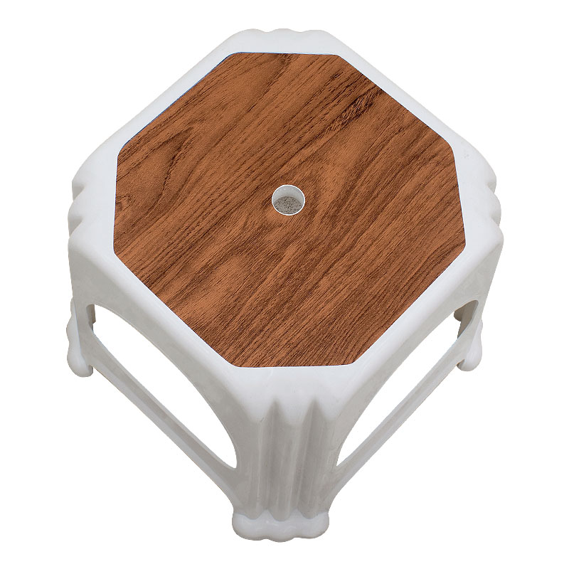 Desia Megapap polypropylene stool in white color 35x35x32cm.