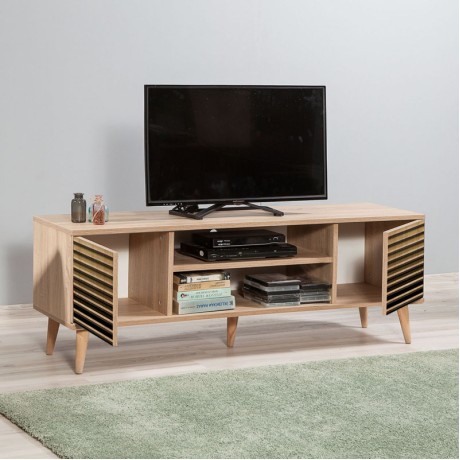 Soho Megapap melamine TV furniture in sonoma color 140x40x50cm.