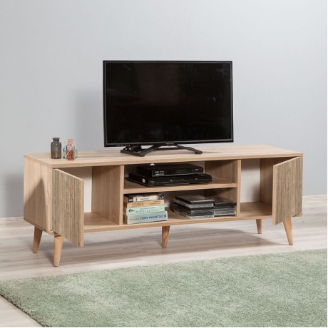 Soho Megapap melamine TV furniture in sonoma color 140x40x50cm.