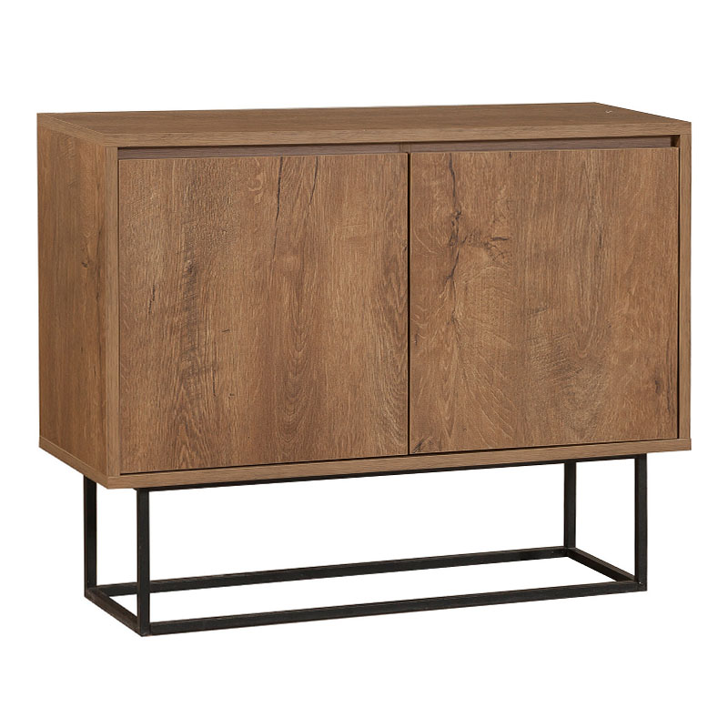 Amedeo Megapap melamine buffet in walnut color 90x36x72cm.