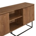 Amedeo Megapap melamine buffet in walnut color 140x36x72cm.