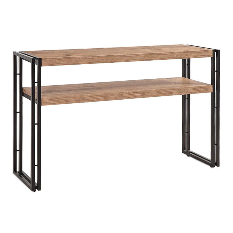 Console Atlas Megapap metal - melamine color atlantic pine 140x35x80cm.