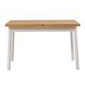 Jemmy Megapap melamine extendable table in natural - white color 120/153x75x77cm.