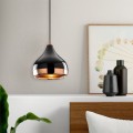 Precious Megapap E27 metallic ceiling lamp in black - bronze color Φ17x112cm.