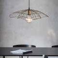 Yildo Megapap E27 metallic ceiling lamp in vintage gold color Φ50x111cm.