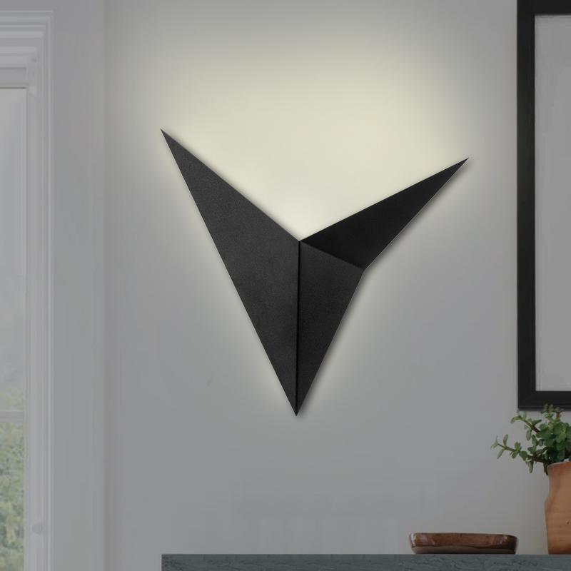 Bird Megapap metal in black color 34x5x34cm.