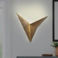 Bird Megapap metal in gold vintage color 34x5x34cm.