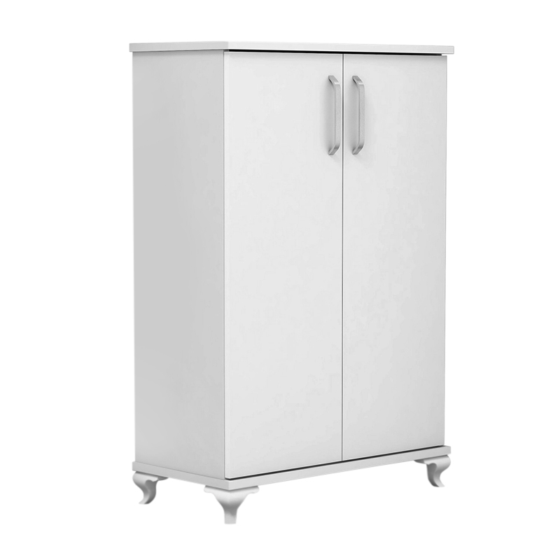 Jack Megapap melamine shoe cabinet in white color 72x32.5x100cm.