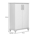 Jack Megapap melamine shoe cabinet in white color 72x32.5x100cm.