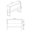 Luxe Megapap melamine buffet in travertine - gold color 120x30x80cm.