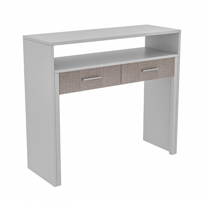 Nena Megapap melamine console / desk in white color 99x36/58x88cm.