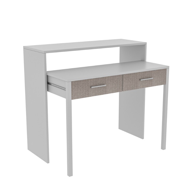 Nena Megapap melamine console / desk in white color 99x36/58x88cm.