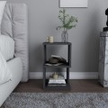 Carter Megapap melamine nightstand in anthracite color 29.6x29.6x49.4cm.