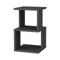 Carter Megapap melamine nightstand in anthracite color 29.6x29.6x49.4cm.