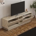 Koza Megapap melamine tv stand in travertine color 160x40x45cm.