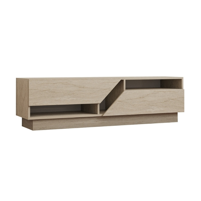 Koza Megapap melamine tv stand in travertine color 160x40x45cm.