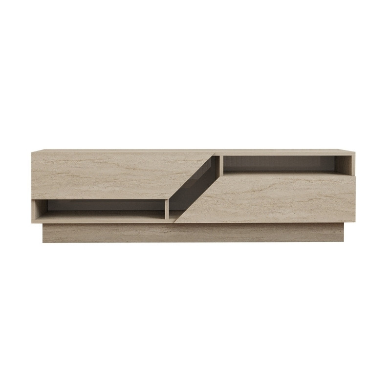 Koza Megapap melamine tv stand in travertine color 160x40x45cm.