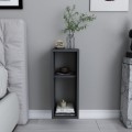 Sault Megapap melamine wall nightstand in anthracite color 23,2x22x59.6cm.