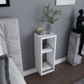 Sault Megapap melamine wall nightstand in white color 23,2x22x59.6cm.
