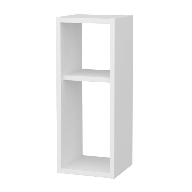 Sault Megapap melamine wall nightstand in white color 23,2x22x59.6cm.