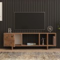 Έπιπλο τηλεόρασης Folsom Megapap χρώμα atlantic pine 140x29,9x45εκ.