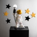 Astronaut Megapap polyester table lamp in white color 20x15x32cm.