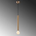 Lizy I Megapap E27 metallic ceiling lamp in vintage gold color Ø4x139cm.
