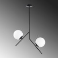 Tima Megapap E27 metallic ceiling lamp in black color 43x15x74cm.