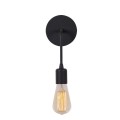 Aden Megapap E27 wall lamp in black color 6x12x27cm.