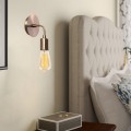 Arken Megapap E27 wall lamp in gold vintage color 12x12x20cm.