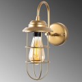 Vole Megapap E27 wall lamp in gold color 10x12x32cm.