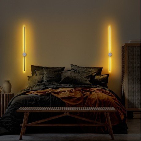 Trooper Megapap Led wall lamp in grey color 7x10x91cm.