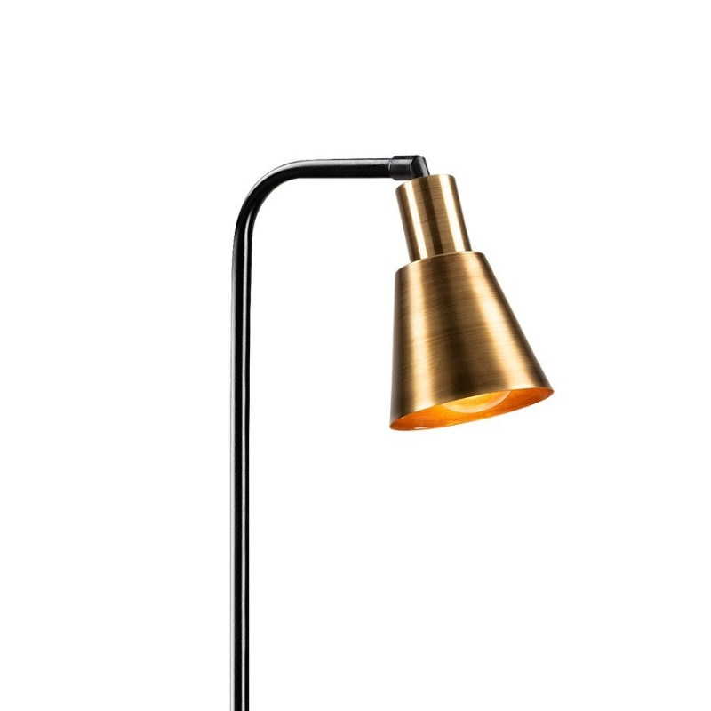 Balbin Megapap metal floor lamp in black - gold vintage color Ø30x120cm.