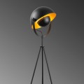 Grando Megapap metal floor lamp in black - gold vintage color Ø62x160cm.