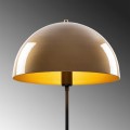 Zero Megapap metal floor lamp in black - gold color Ø50x170cm.