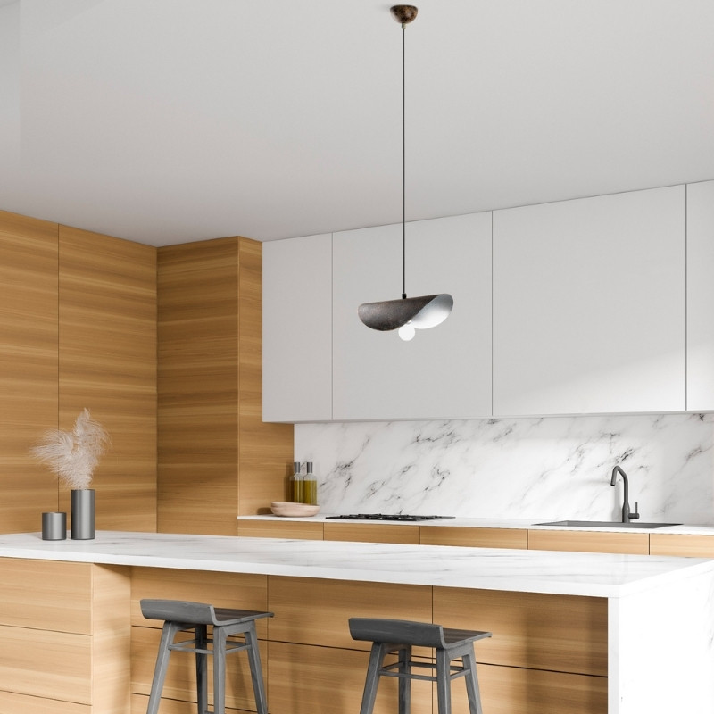 Vinci II Megapap  E27 metallic ceiling lamp in copper vintage color 30x20x106cm.
