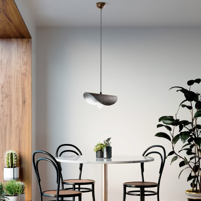Vinci II Megapap  E27 metallic ceiling lamp in copper vintage color 30x20x106cm.