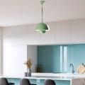 Neptun Megapap  E27 metallic ceiling lamp in green mint color Ø30x70cm.