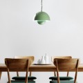 Neptun Megapap  E27 metallic ceiling lamp in green mint color Ø30x70cm.