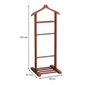 Beta Megapap wooden floor hanger in walnut color 48x35x120cm.