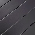 Poseidon Megapap garden table metal - solid wood in black color 150x82x75cm.
