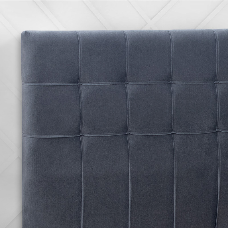 Fabrizio Megapap fabric bed in grey color 160x200cm.