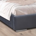 Fabrizio Megapap fabric bed in grey color 160x200cm.