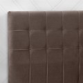 Fabrizio Megapap fabric bed in brown color 160x200cm.