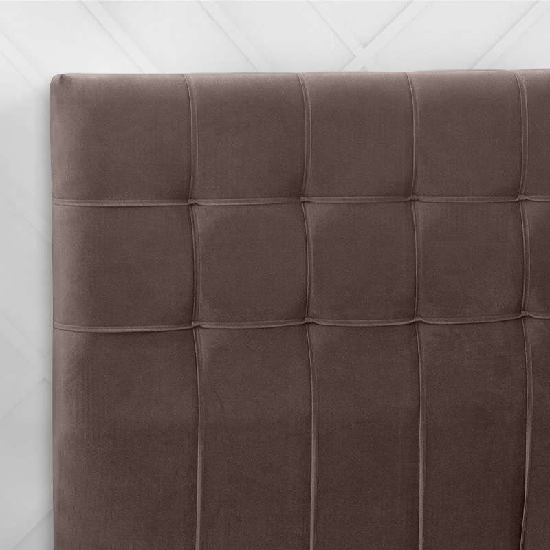 Fabrizio Megapap fabric bed in brown color 160x200cm.