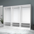 Ricardo Megapap six doors melamine wardrobe in white color 240x51,8x181cm.